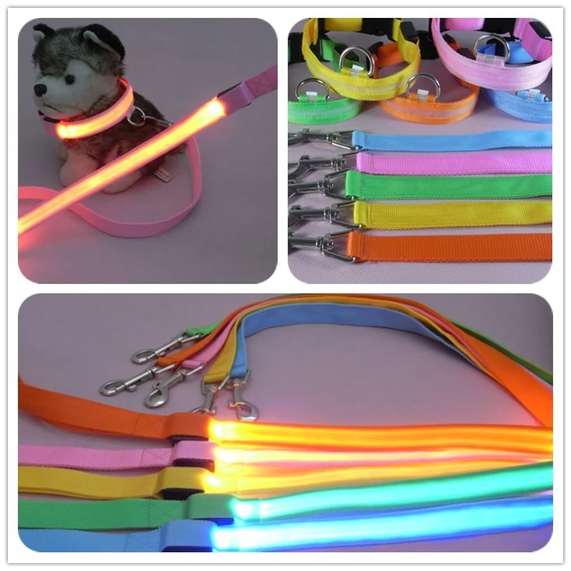 LED Light Up Dog Leash Luminous Rope Lead Leash For Dog Safety Flashing Glowing Dog Collar Harness Electronic Pet Accessories - Image 5