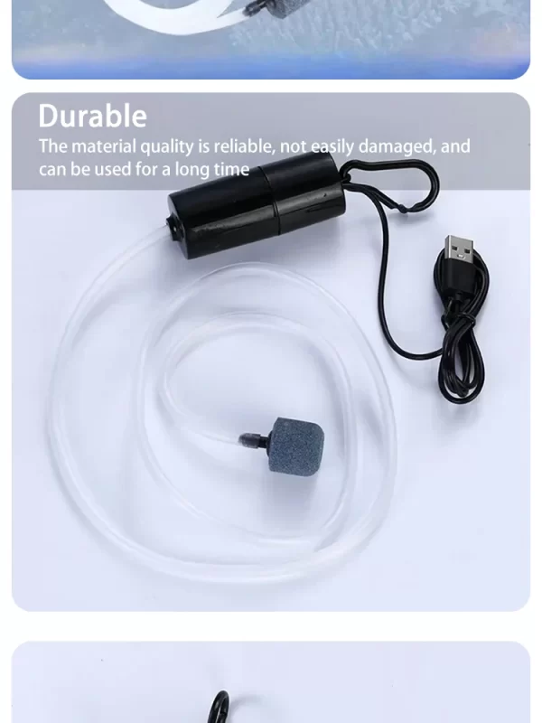 Portable USB Aquarium Air Pump:Mini Oxygenator for Fish Tanks and Aquatic Accessories - Image 17