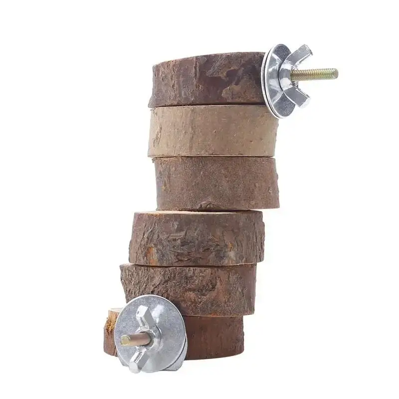 2025 Hamster Wooden Ladder Toy For Cage 6/10 Steps Wood Climbing Blocks Chew Pig Rat Hedgehog Small Pet Accessories - Image 9