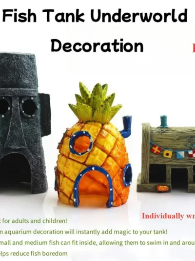 Aquarium Decorative Landscape Accessories Fish Tanks Decoration Large Acrylic Fish Tanks and Aquariums Accessories Mirror Marble