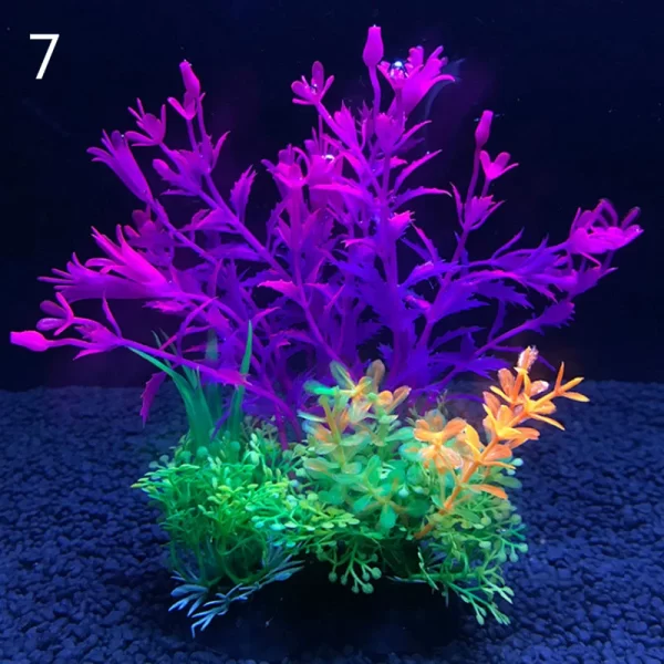 12 Kinds Artificial Aquarium Decor Plants Water Weeds Ornament Aquatic Plant Fish Tank Grass Decoration Accessories 14cm - Image 9
