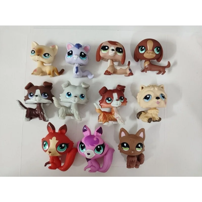 3Pcs/Lot littlest pet shop toys toy dog rat Fox all random send from old puppy - Image 4