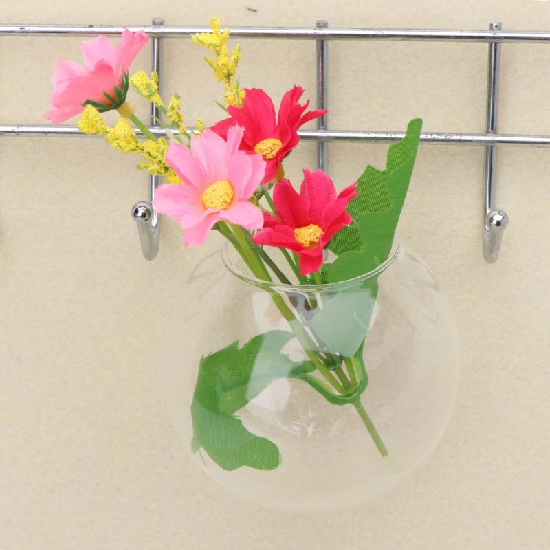 Glass Vase Wall Hanging Hydroponic Terrarium Fish Tanks Potted Plant Flower pot R7UB - Image 8