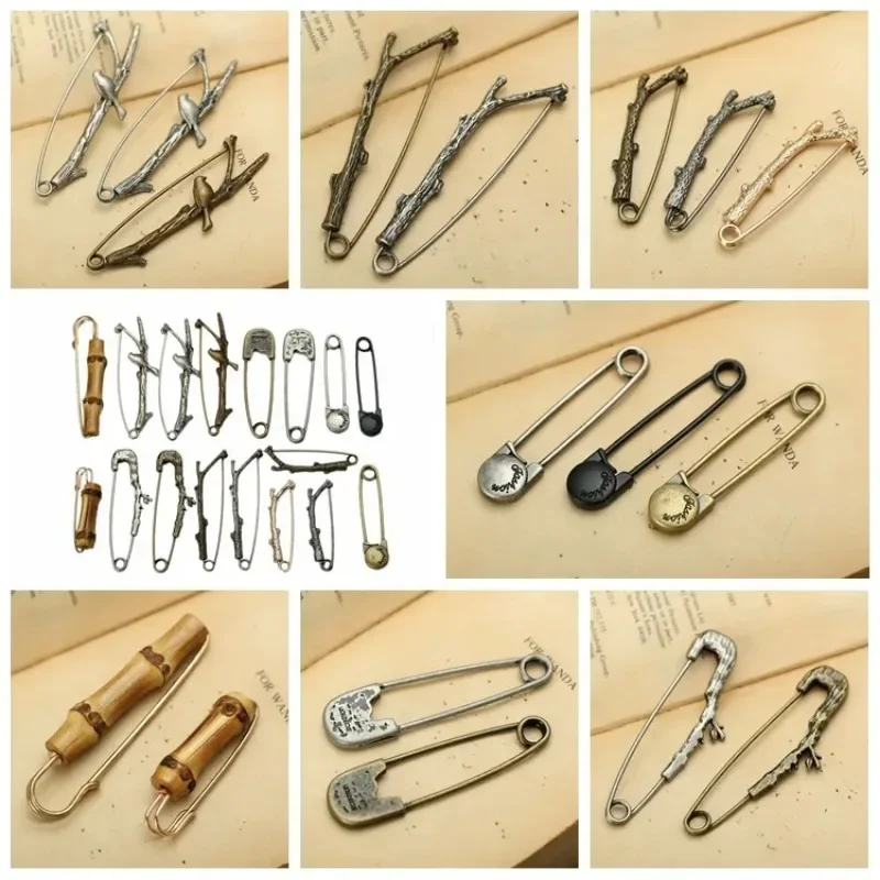 Creative Bird Pin Alloy Retro Branches Bamboo Brooch Simple Sweater Shawl Buckle Cardigan Hat Pin Women Men Accessories Jewelry - Image 3