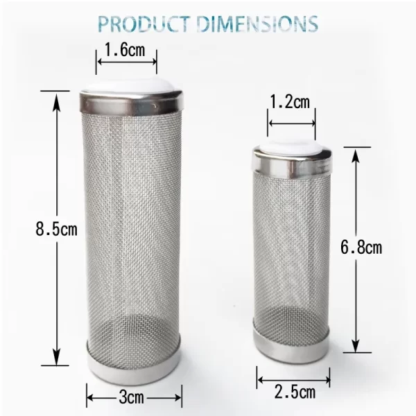 Fish Tank Filter Stainless Steel Inlet Case Mesh Shrimp Nets Special Cylinder Filters Inflow Inlet Protect Aquarium Accessories - Image 9