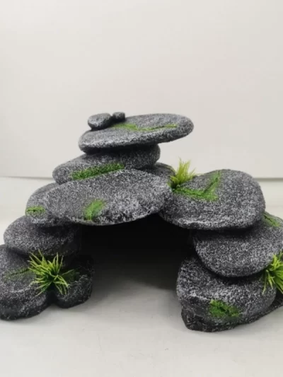 Landscaping Decorations Resin RockStone Cave Shelter House Aquariums Ornament