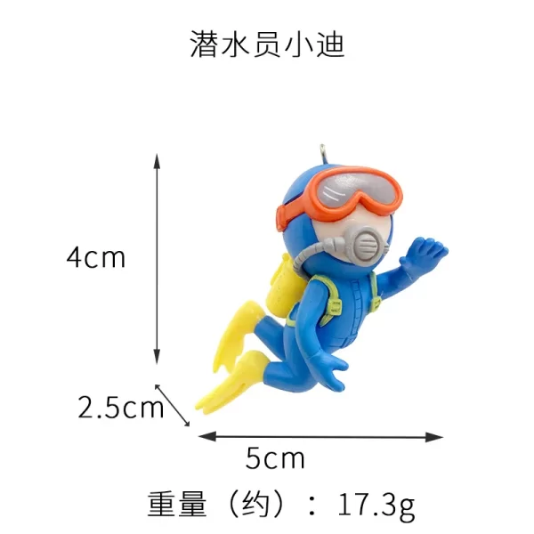 Fish Tank Decorations Aquarium Accessories Floating Diver Aquarium Ornaments Small Floating Ball Aquarium Accessories - Image 9