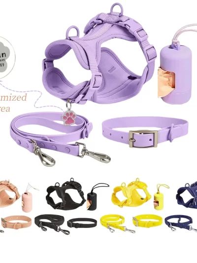 Customized pet nameplates to prevent the loss of dogs, personalized zinc alloy material, pet leash cover, pet harness, pet colla