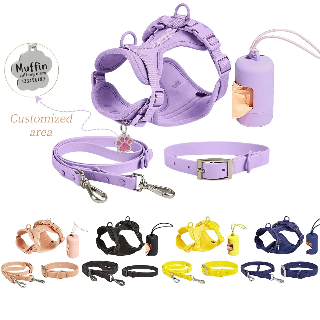 Customized pet nameplates to prevent the loss of dogs, personalized zinc alloy material, pet leash cover, pet harness, pet colla