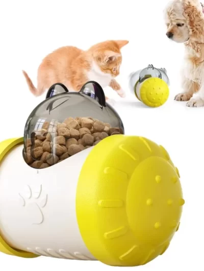 Dog Slow Feeder Toys Interactive Puzzle Durable Dog Food Dispenser Mental Treat Stimulation Chase Rolling Puppy Toy Pet Supplies