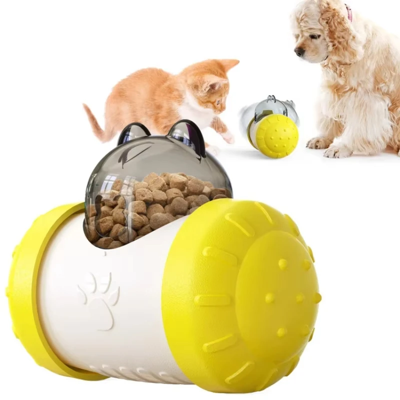 Dog Slow Feeder Toys Interactive Puzzle Durable Dog Food Dispenser Mental Treat Stimulation Chase Rolling Puppy Toy Pet Supplies