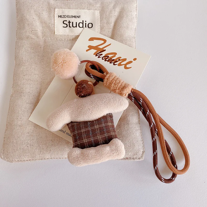 Cute Rabbit Fabric Keychain Handmaking Fabric Animal Doll Keyrings Kawaii Puppy Bag Pendant Keyrings Wholesale Keys Accessories - Image 13