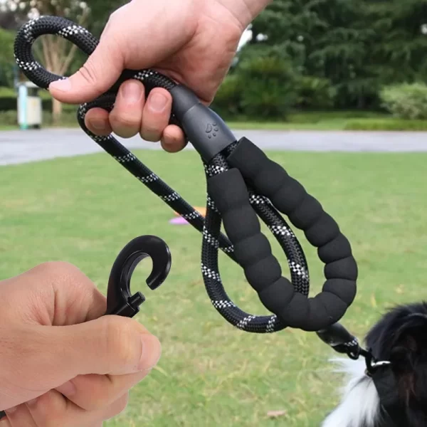 Strong Pet Leash Reflective Large Small Dog With Comfortable Padded Handle Double Heavy  Traction Rope Enhance Safety And Contr - Image 5