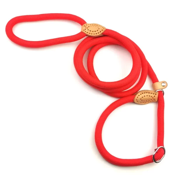Dog Leash Slip Rope Lead Leash Heavy Duty Braided Rope Adjustable Loop Collar Training Leashes for Small Medium  Dogs - Image 9