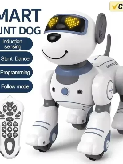 Smart Electronic Animal Pets RC Robot Dog Voice Remote Control Toys Funny Singing Dancing Robot Puppy Children's Birthday Gift