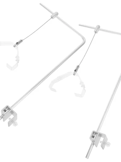 2 Pcs Fish Tank Lamp Holder Fishing Light Bracket Aquarium Kit Aluminum Alloy Stand