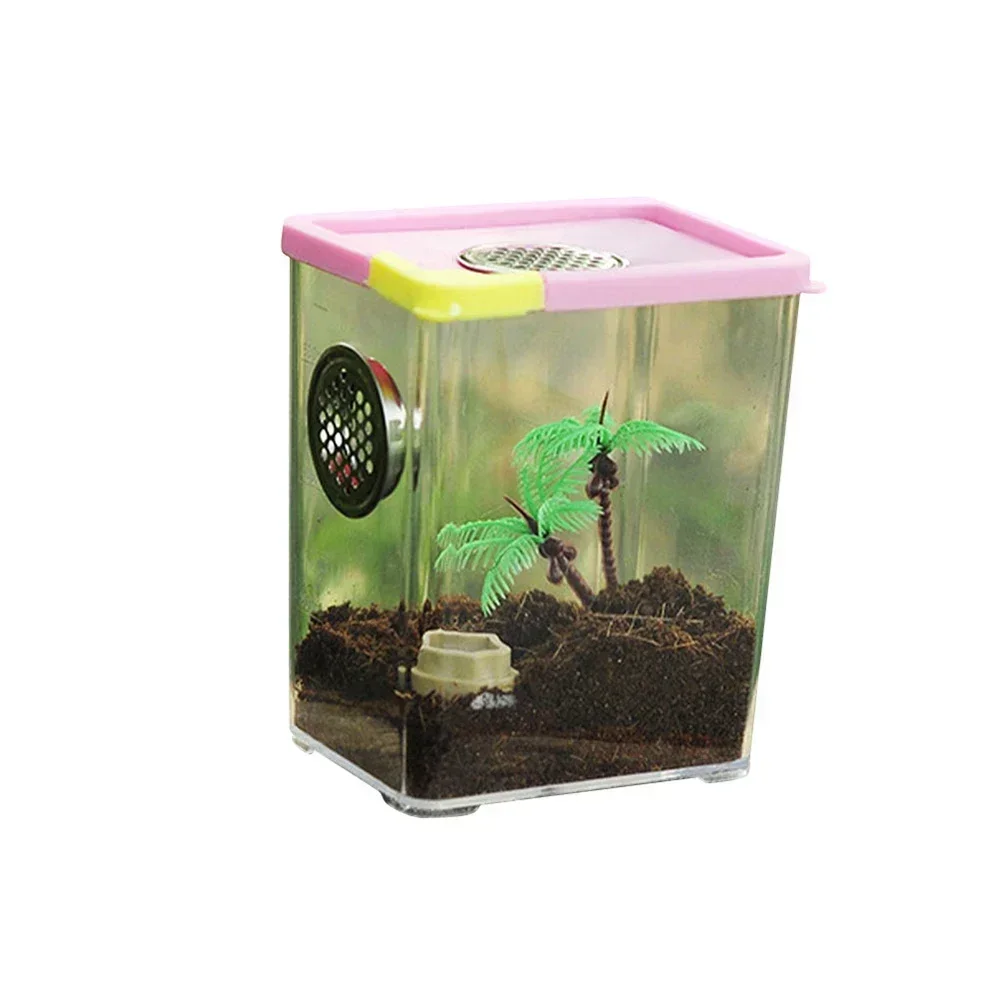 Acrylic Transparent Breeding Box for Reptiles Spiders Lizards Insects Mantis Pet Cages Reptile Accessories Clear Feeding Box - Image 9