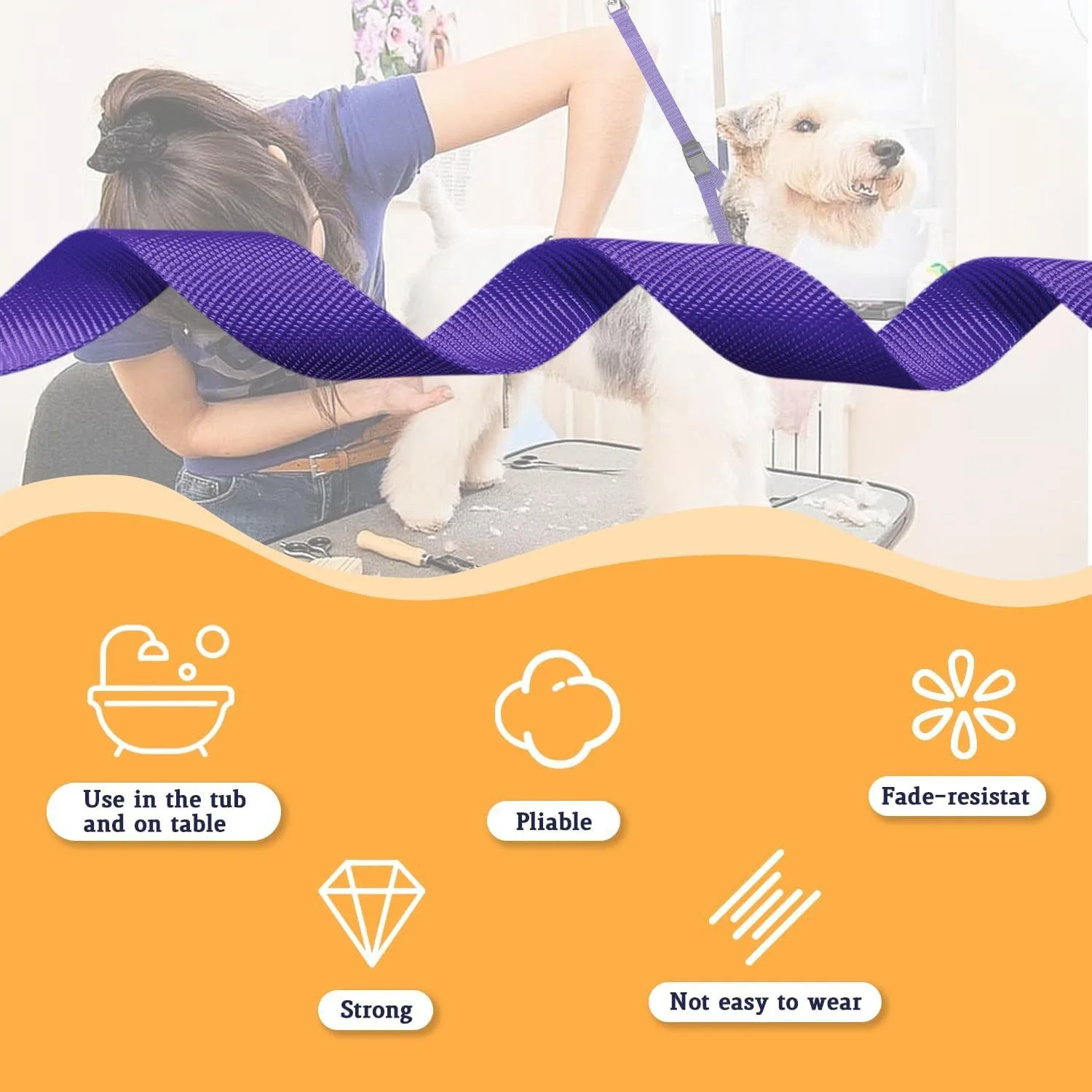 Dog Grooming Loops Pet Grooming Set Straps Dog Bathing Ropes Supplies Safety Loop Tools Accessories Pet Dog Bathing Cord - Image 2
