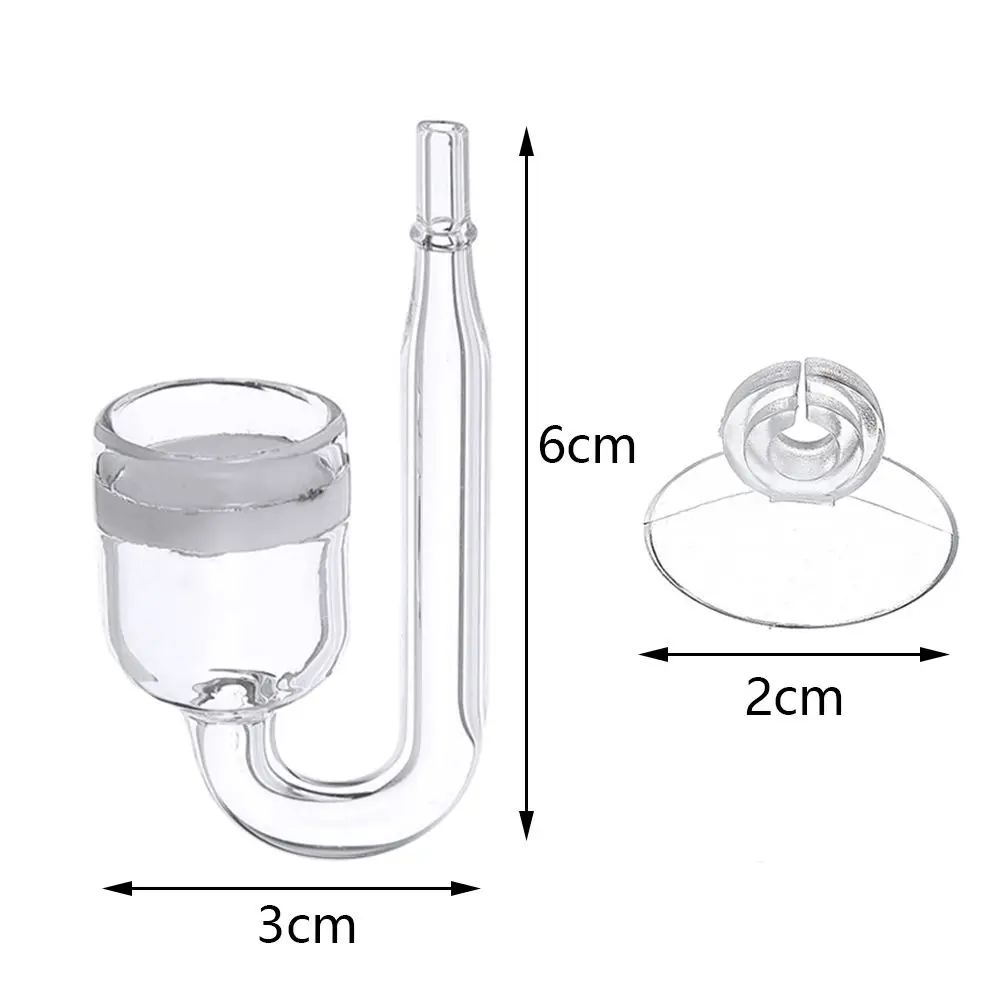 Glass Co2 Diffusers Aquarium Fish Tanks CO2 Diffusers Glass Cup Carbon Dioxide Reactor Ceramic Disces For Fish Tanks - Image 6