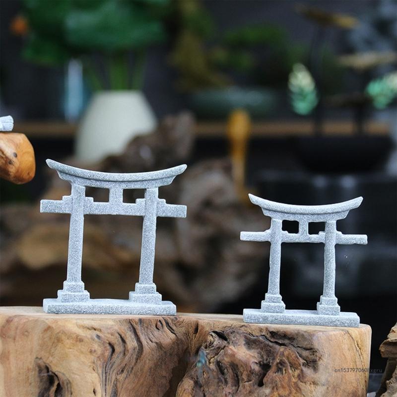 Japanese Torii Gate Fish Tanks Decorations for Aquariums Statue Bridge Ornament - Image 16