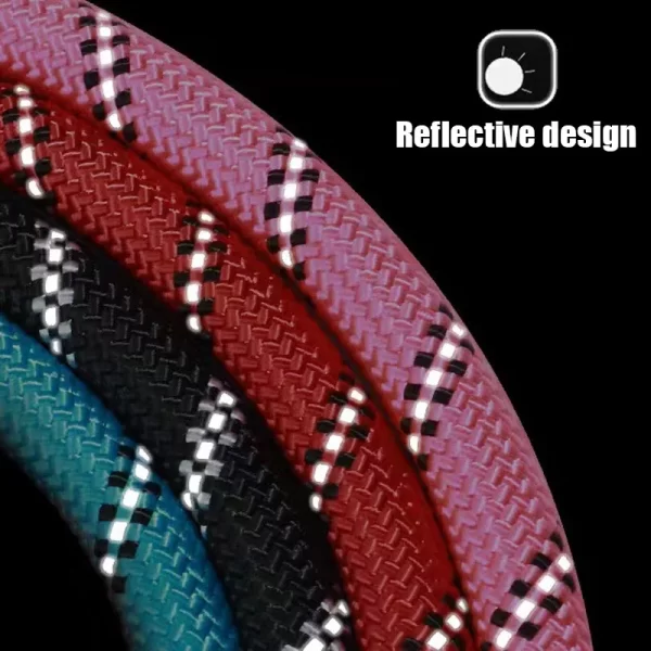 Strong Pet Leash Reflective Large Small Dog With Comfortable Padded Handle Double Heavy  Traction Rope Enhance Safety And Contr - Image 4