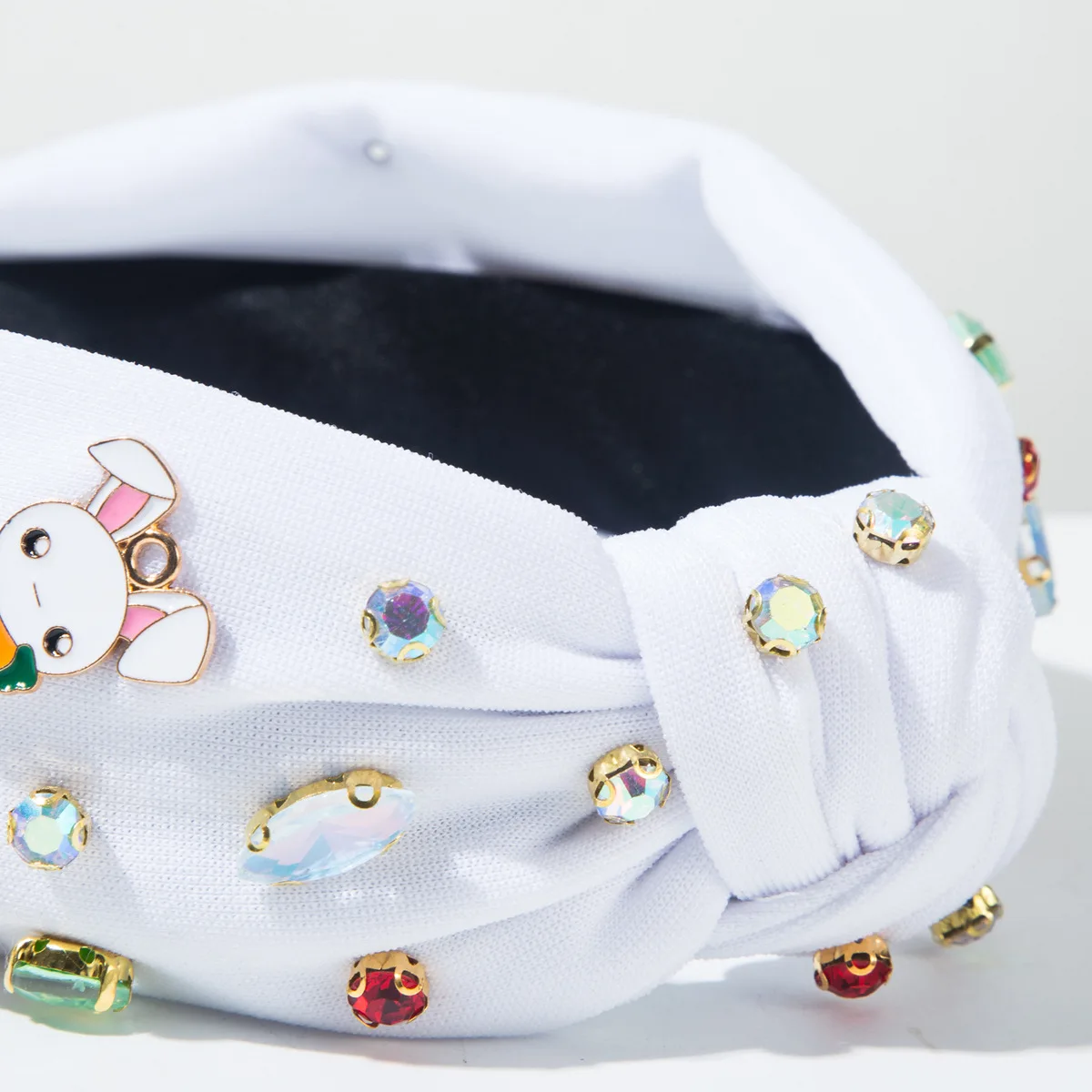 Hot-selling New Easter Diamond-encrusted Cute Sweet Rabbit Carrot Headband Element Holiday Hair Accessories - Image 5