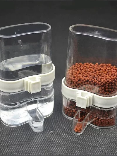 Birds Water Feeders Dispenser Automatic Bird Feeder Parrot Canary Parakeet Cage Food Drinking Feeding Supplies Pet Accessories