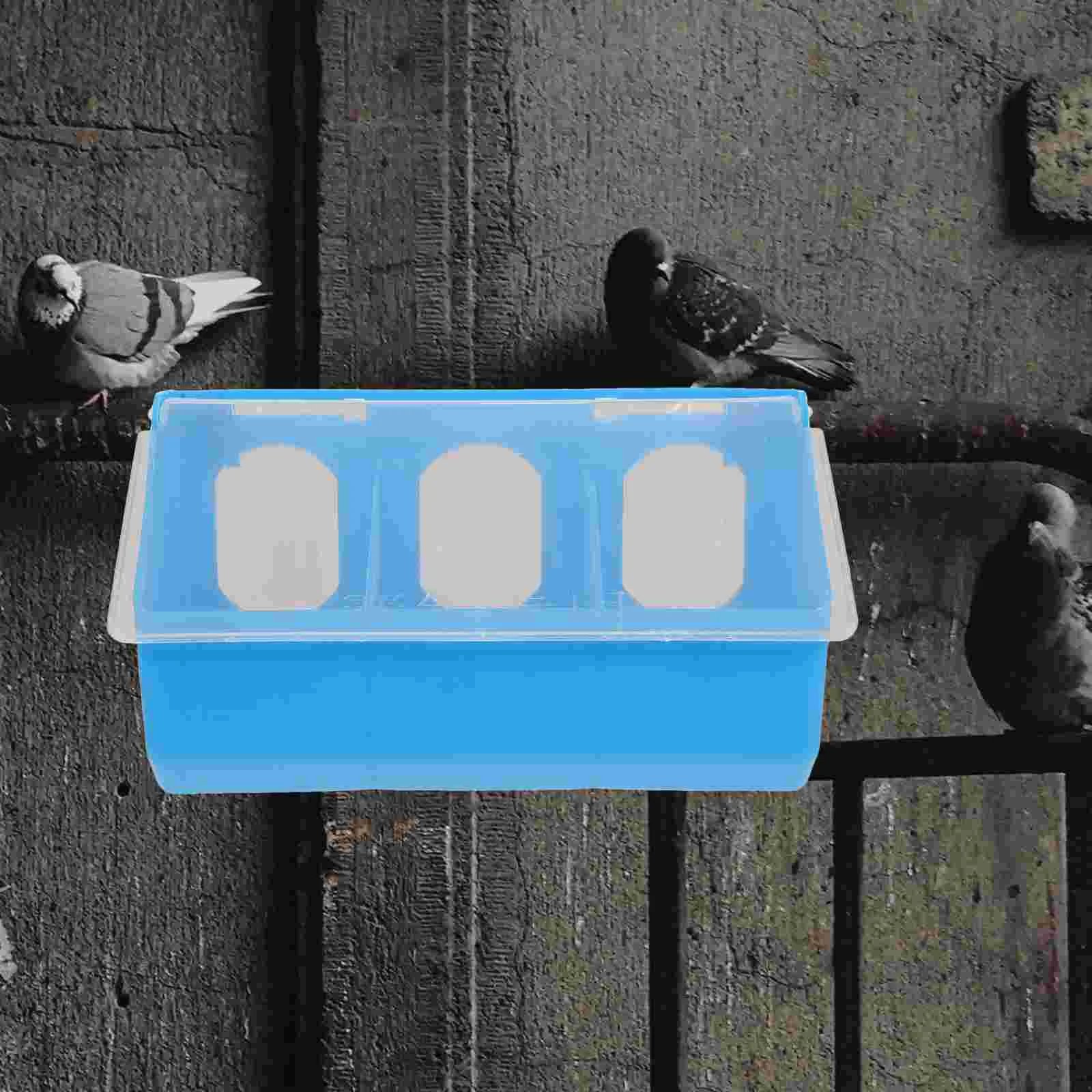 Hangable Pigeon Feeder Multi-Grid Pigeon Food Storage Box Bird Cage Hanging Feeder for Poultry Pigeon Parrot Food Storage Case - Image 5