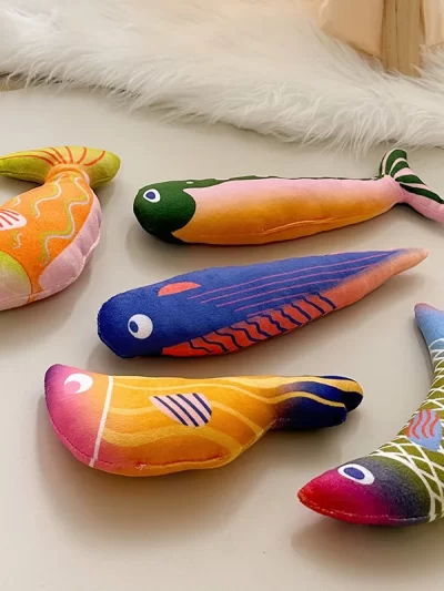 New Simulation Mint Fish Seafood Cat Toy, Relieve Boredom and Grind Teeth To Amuse Cats and Dogs, Training Pet Products