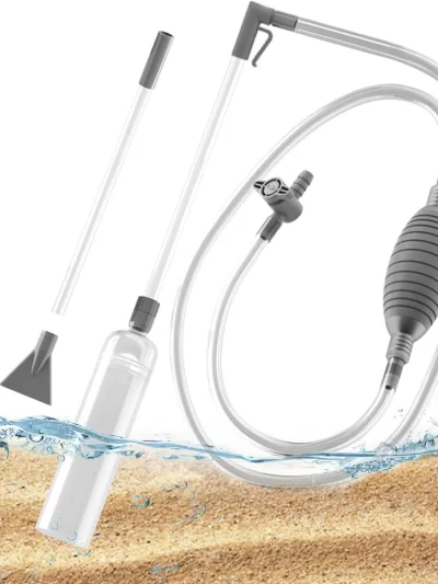 Large Fish Tank Aquarium Siphon Vacuum Gravel/Sand Washing and Water Change Cleaning Tool Kit with Extension Tube fish tank