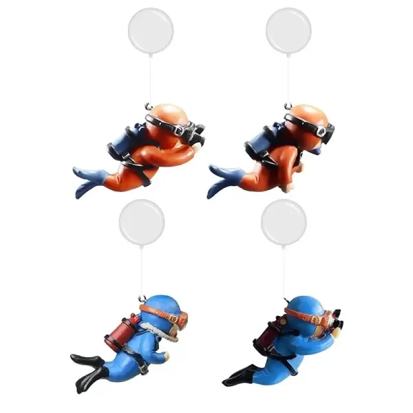 Fish Tank Diver Ornaments Landscape Decoration Aquarium Gifts Popular Floating, Hayao Miyazaki Blue Fatty with Ball and Line - Image 10