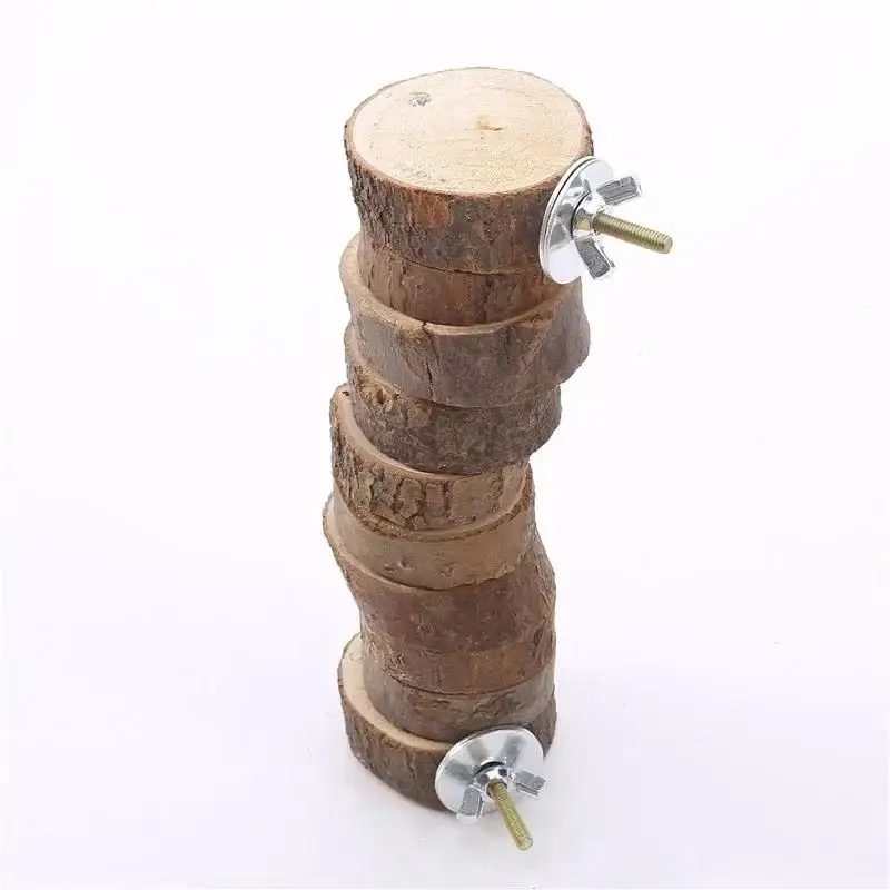 2025 Hamster Wooden Ladder Toy For Cage 6/10 Steps Wood Climbing Blocks Chew Pig Rat Hedgehog Small Pet Accessories - Image 4