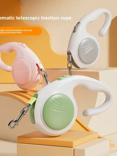 Automatic Retractable Dog Leash for Small Medium Dog Rope Pet Walking Lead with Durable Rope and Comfortable Handle Pet Supplies