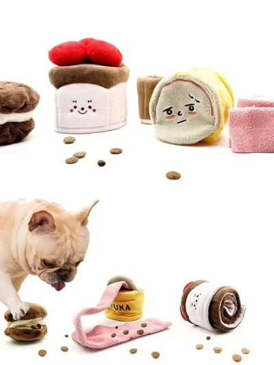 Interactive dog puzzle toy, used for intelligence training and controlling diet, dog snack puzzle toy, fun slow food toy，gift.