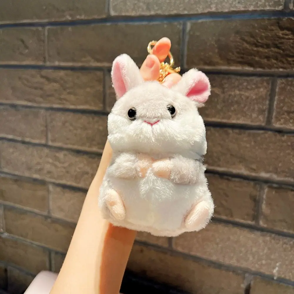 Doll Pendant Schoolbag Accessories Hamster Rabbit Plush Keyring Bunny Plush Keyring Rabbit Plush Keychain Animal Stuffed Toys - Image 3