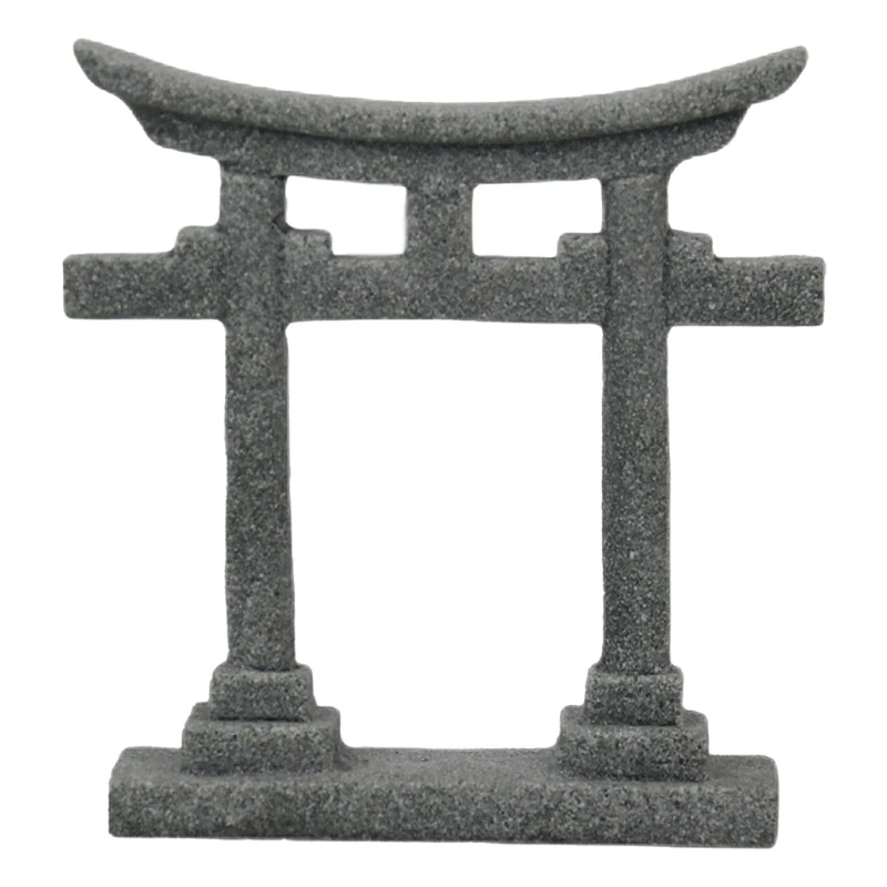 Japanese Torii Gate Aquariums Miniature Ornament Bridge Landscape Ornament Decor - Image 7