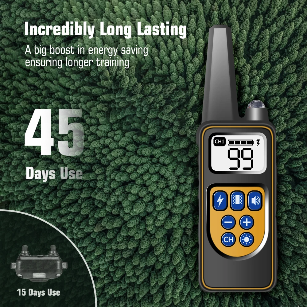 Dog Collar for 3 Dogs, Waterproof Rechargeable Dog Training Collar with Remote for Small, Medium and Large Dogs,IP67 Wat - Image 5