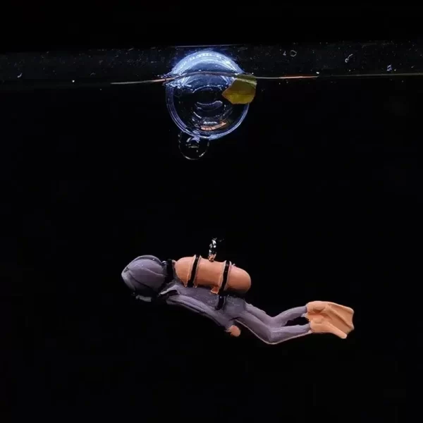 Fish Tank Diver Ornaments Landscape Decoration Aquarium Gifts Popular Floating, Hayao Miyazaki Blue Fatty with Ball and Line - Image 5