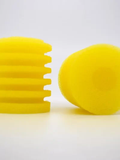 Fish Tank Sponge Useful Round Yellow Aquarium Filter Pad Three-dimensional Structure Fish Pond Filter