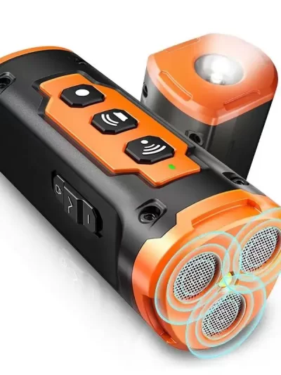 2023 Release Pet Dog Repeller Ultrasonic Dog Training Device Rechargeable Anti Dog Bark Deterrent Device With LED Flashlight