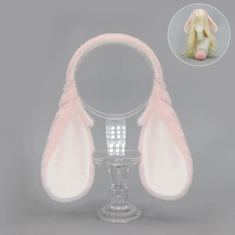 Headband for Hair Rabbit Ear Lolita Cosplay Hair Accessories Plush Japanese Style Lolita Hair Accessories Y2K Accessories - Image 4