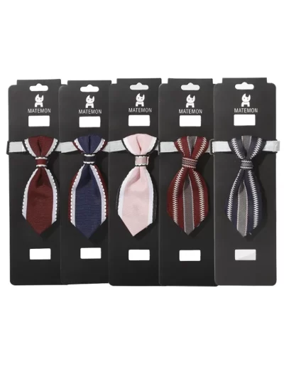 Pet Tie Adjustable Cat Dog Collars Small Medium Large Dogs With Bells Bow Tie Collar Dog Accessories Soft Oxford Puppy Collar