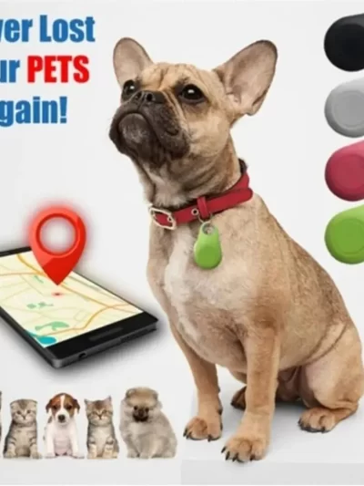 Mini Dog GPS Bluetooth 5.0 Tracker Anti-Lost Device Round Anti-Lost Device Pet Kids Bag Wallet Tracking Smart Finder Locator
