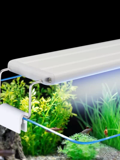 Retractable Fish Tank Light 18CM/28CM/38CM/48CM Aquarium LED lighting With EU Plug 220V White+ Blue