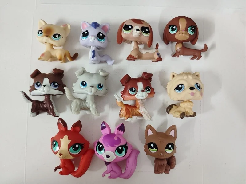 3Pcs/Lot littlest pet shop toys toy dog rat Fox all random send from old puppy - Image 9