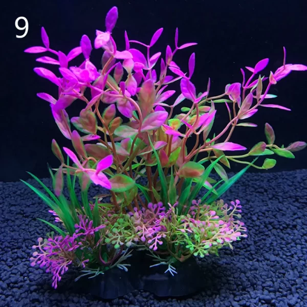12 Kinds Artificial Aquarium Decor Plants Water Weeds Ornament Aquatic Plant Fish Tank Grass Decoration Accessories 14cm - Image 14