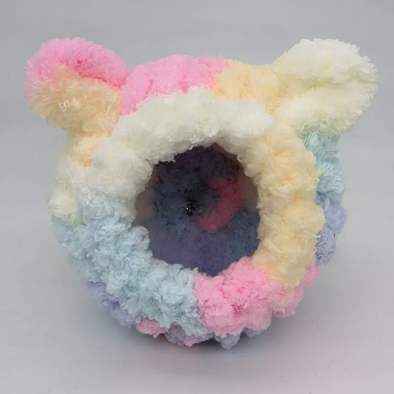 Warm Bird Nest Winter House Hanging Hammock Cage Accessories Plush Hideaway for Parrot Hummingbird Decoration Bird Cages - Image 10