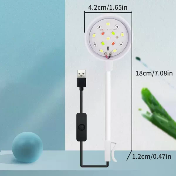 1PC Small Fish Tank Led Light Aquatic Grass Lighting Mini Fill Light Waterproof Aquarium Landscaping Accessories - Image 5