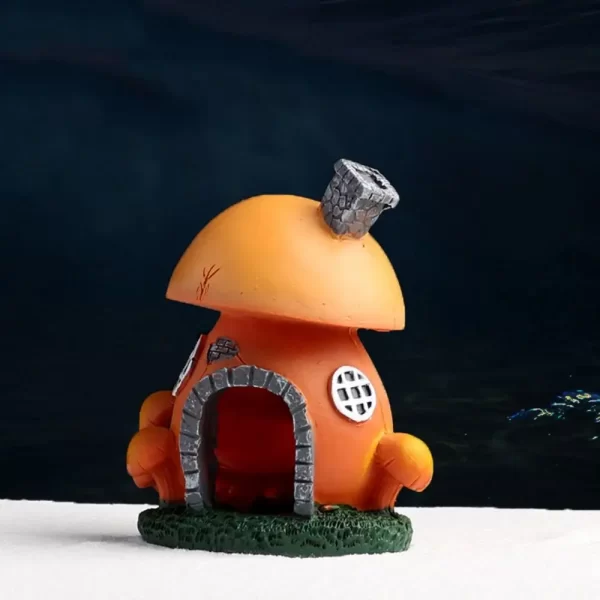 Aquarium Decoratations Fish Tanks Accessories for Fish Shrimp Hiding Shelter Simulation PVC Mini Mushroom Conch House Ornaments - Image 16