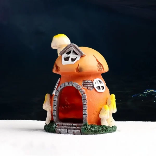Aquarium Decoratations Fish Tanks Accessories for Fish Shrimp Hiding Shelter Simulation PVC Mini Mushroom Conch House Ornaments - Image 14
